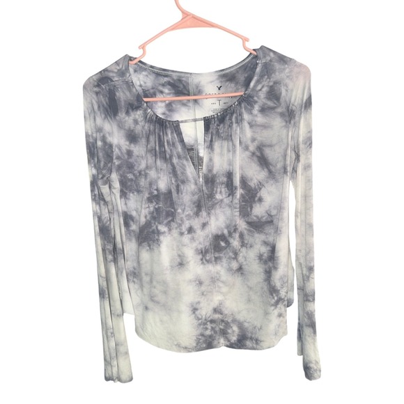AE Soft & Sexy Flare Sleeve Tie Dye Top Size S Boho Chic Coastal Wanderlust - Picture 6 of 9